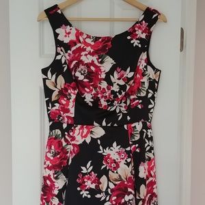 A-Line White House Black Market Floral Dress 8
